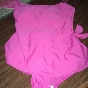 Pink swimsuit